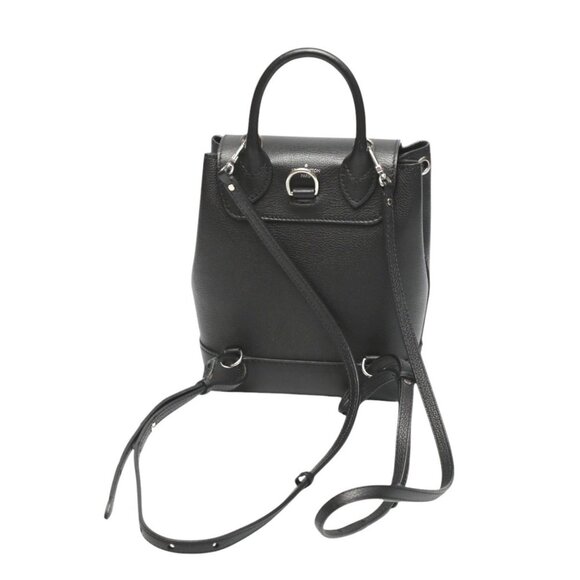 LOUIS VUITTON Black Leather Backpack - Picture 2 of 16